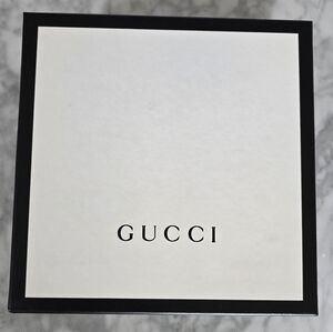 Gucci Black And White Empty Box And Tissue 7.5x7.5x3‎